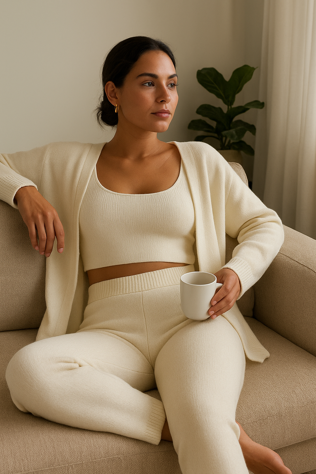 3-Piece Fuzzy Fleece Loungewear Set