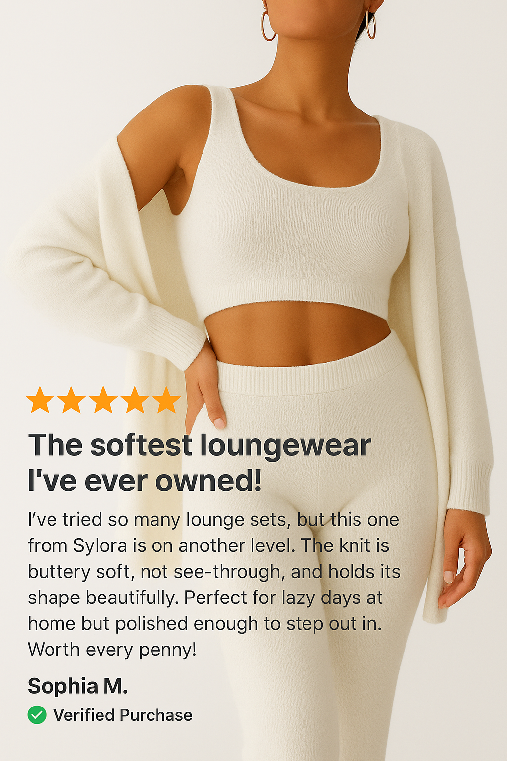 3-Piece Fuzzy Fleece Loungewear Set